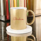 Latte Of Duas Personalized Metallic Gold Mug (350 ml)